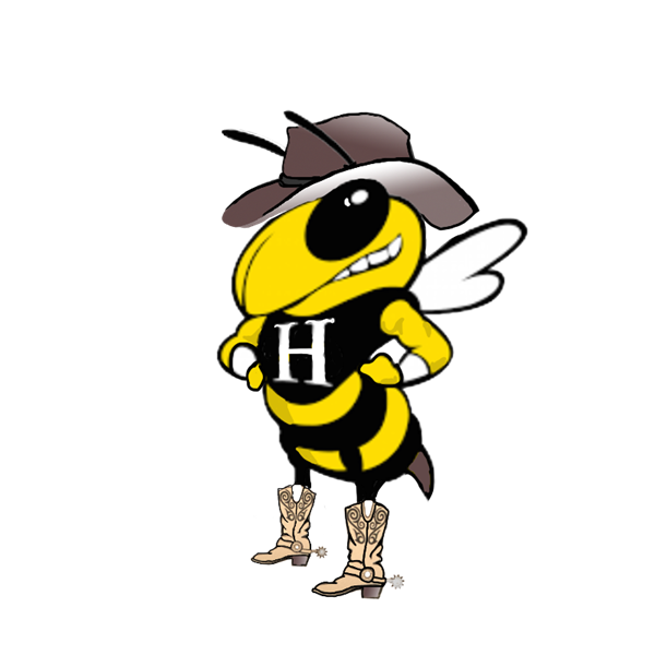 Hornet standing up but wearing a cowboy hat and cowboy boots